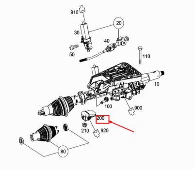 MERCEDES Mercedes-Benz OEM Glk350 Steering Column-control Module