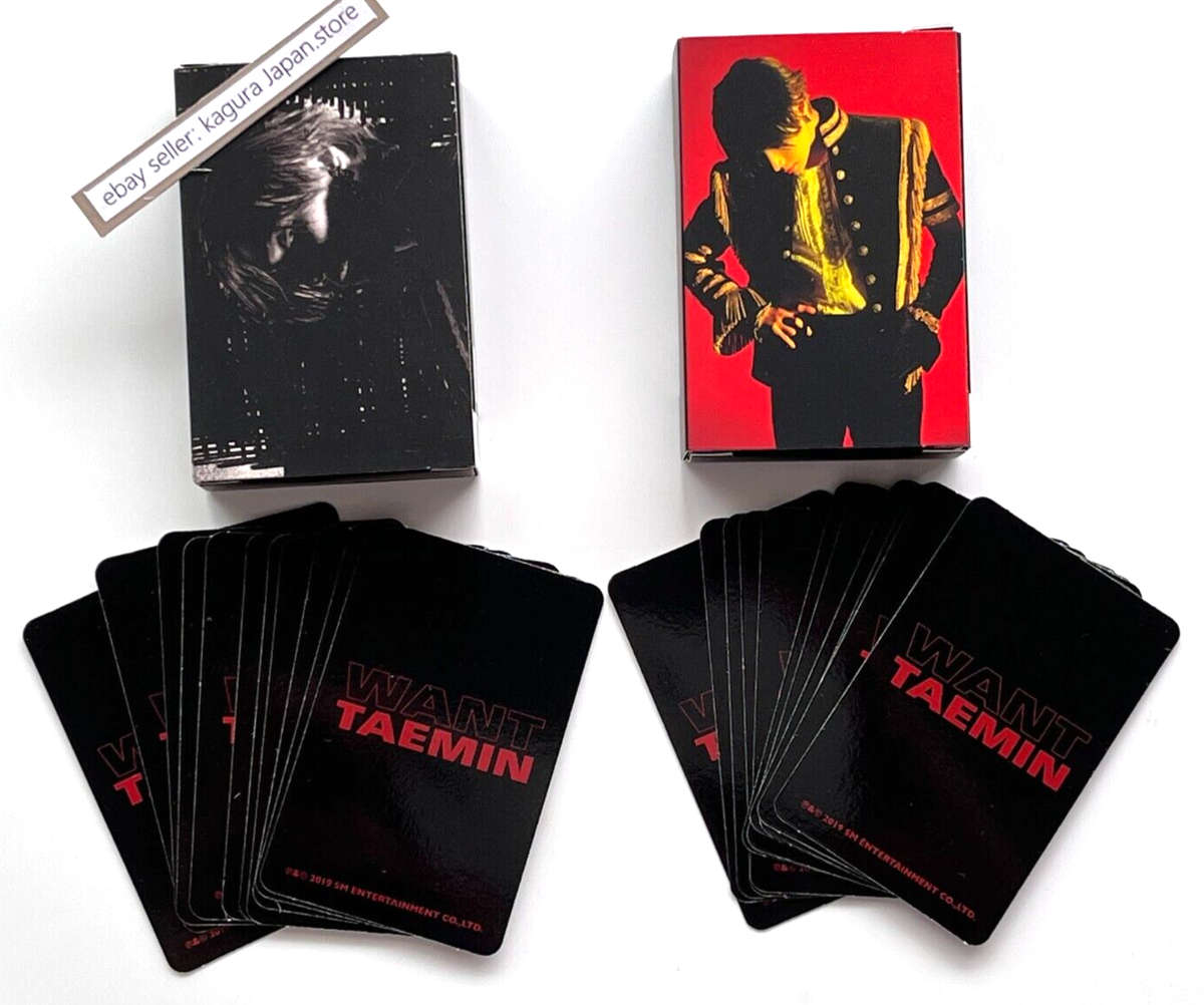 SHINee TAEMIN WANT Kihno Kit Black Red 2 Type ＆ 25 Photocards
