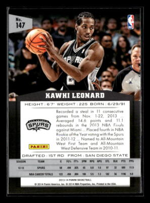2013-14 Panini #147 Kawhi Leonard | eBay