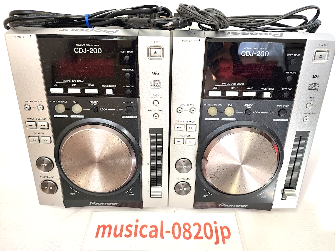 Pioneer CDJ-200 Digital DJ Turntables CD MP3 set | eBay