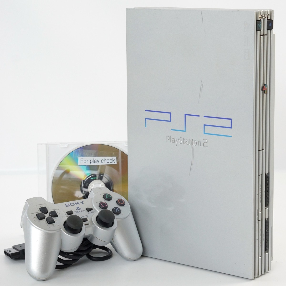 PS2 SILVER Console SCPH-39000 S Tested System Japan Playstation