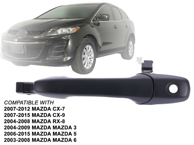 Exterior Door Handle with Keyhole for Mazda 3 5 6 CX-7 CX-9 RX-8