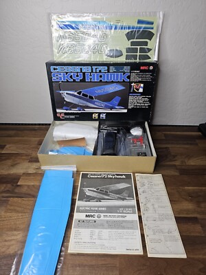 MRC Cessna 172 Sky Hawk 1/17 Scale Electric RC Plane Kit Made In
