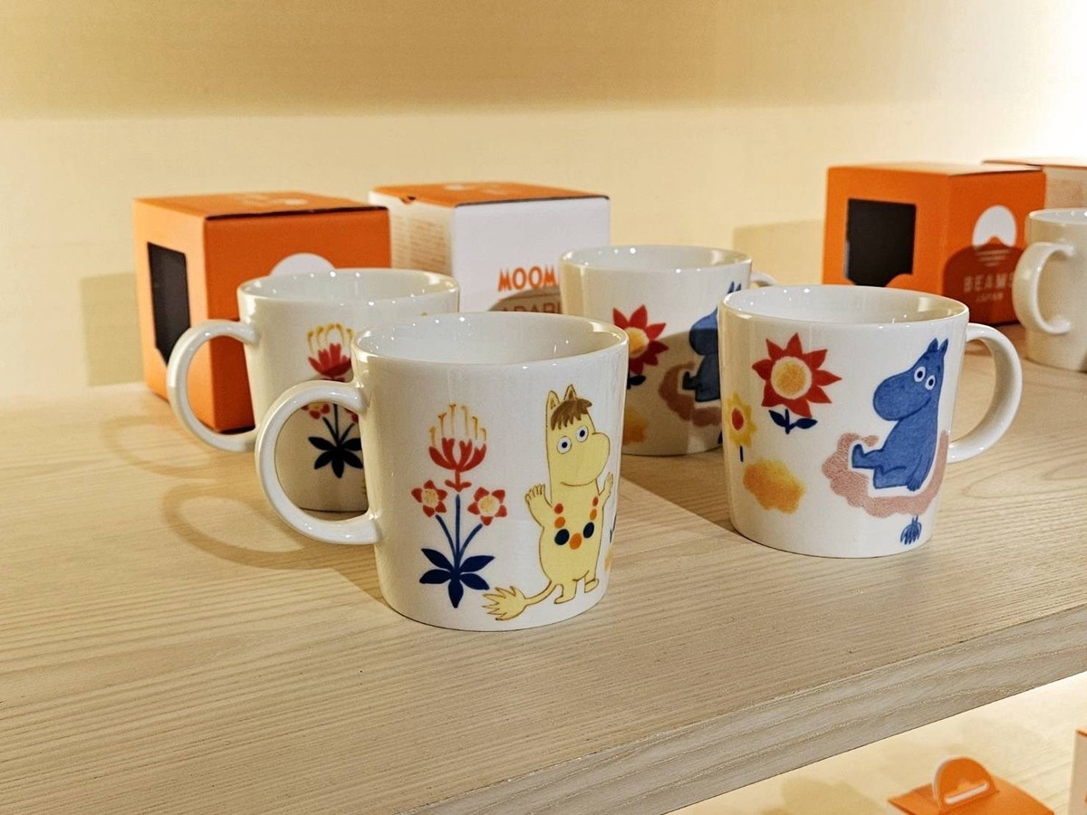 Moomin Arabia 80th Anniversary Hand Painted Mug BEAMS JAPAN