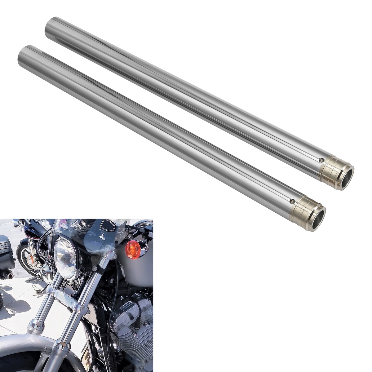 39mm Fork Tube Fit For Harley Sportster XL883L XL883N XL1200 2016