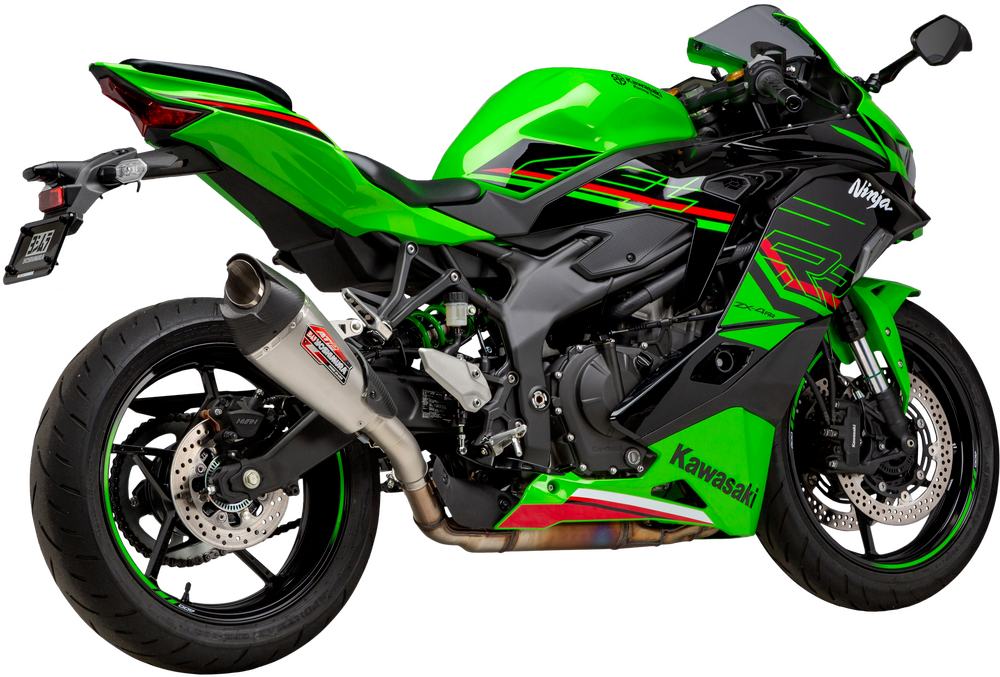 Yoshimura 14720BP520 AT2 Slip-On Exhaust for 2023 Kawasaki ZX-4RR