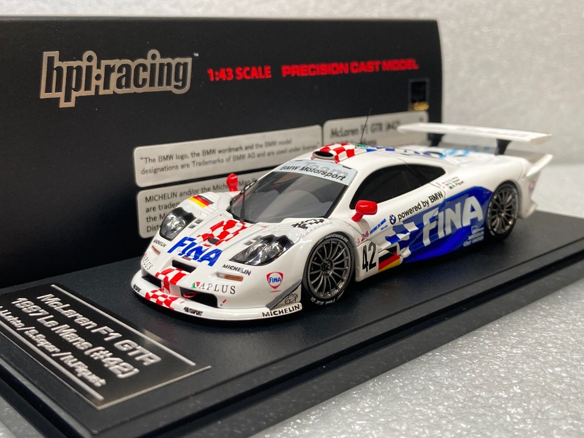 HPI Racing 1/43 8171 McLaren F1 GTR (#42) 1997 LE MANS FINA Lehto