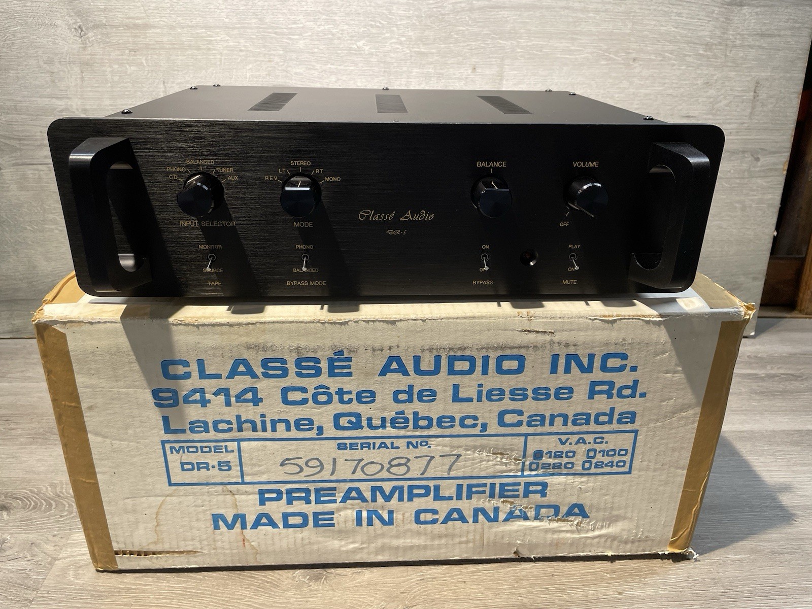 美品】クラッセ プリアンプ DR-5L △▽CLASSE DR-5L プリアンプ