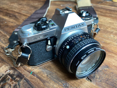 Pentax ME Super 35mm Film Camera With 50mm Asahi Lens | eBay