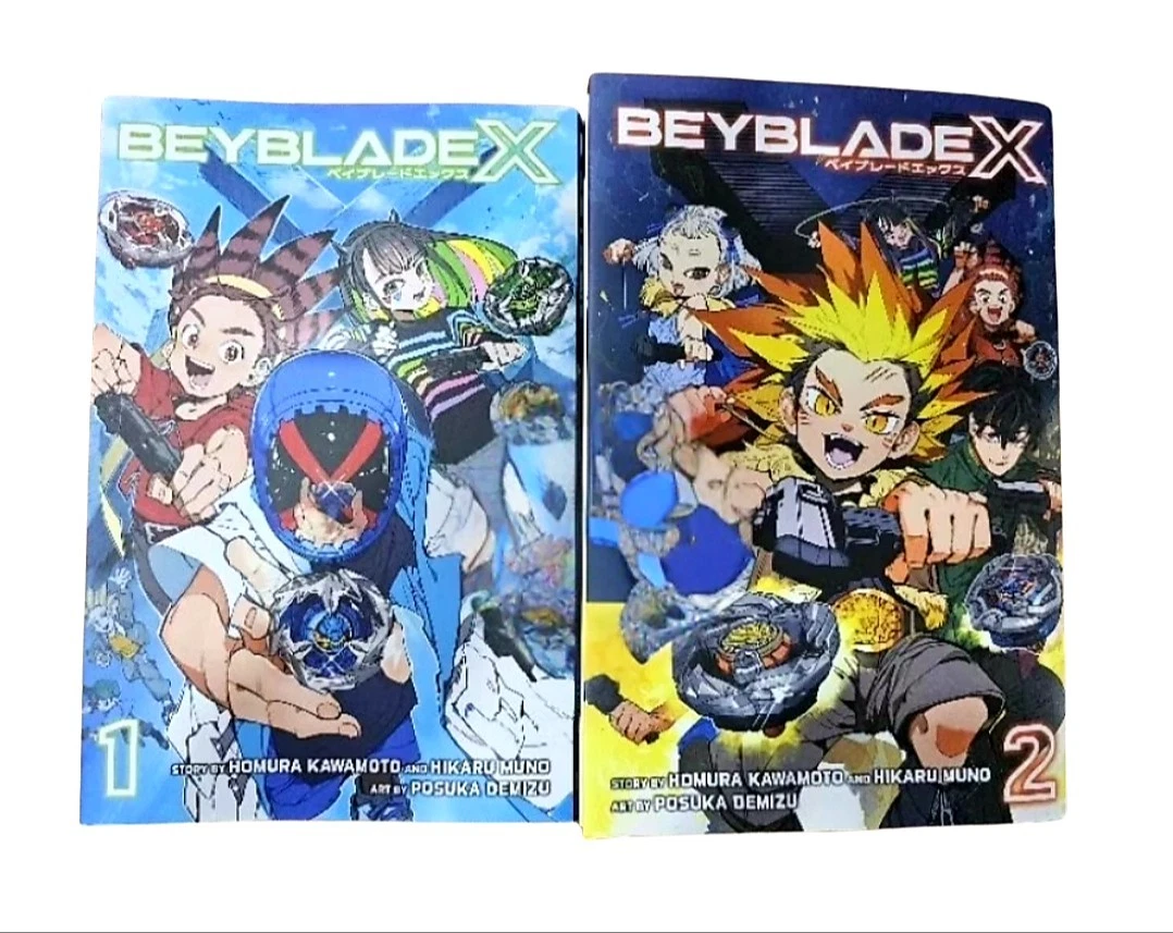 Beyblade X Manga Comic English Version Vol. 1-2 Set Homura