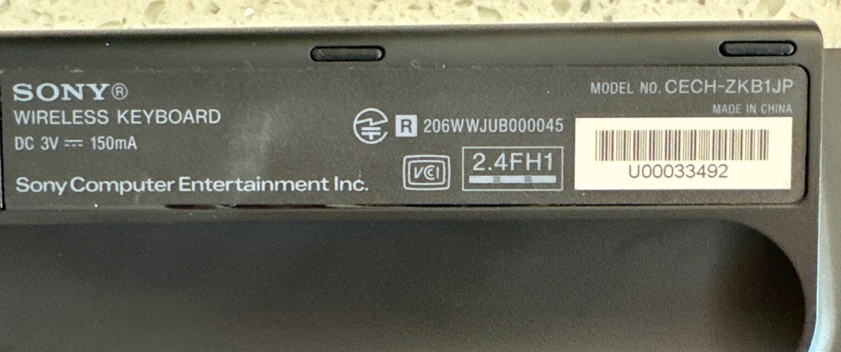 Sony PlayStation PS3 Official Wireless Bluetooth Keyboard CECH