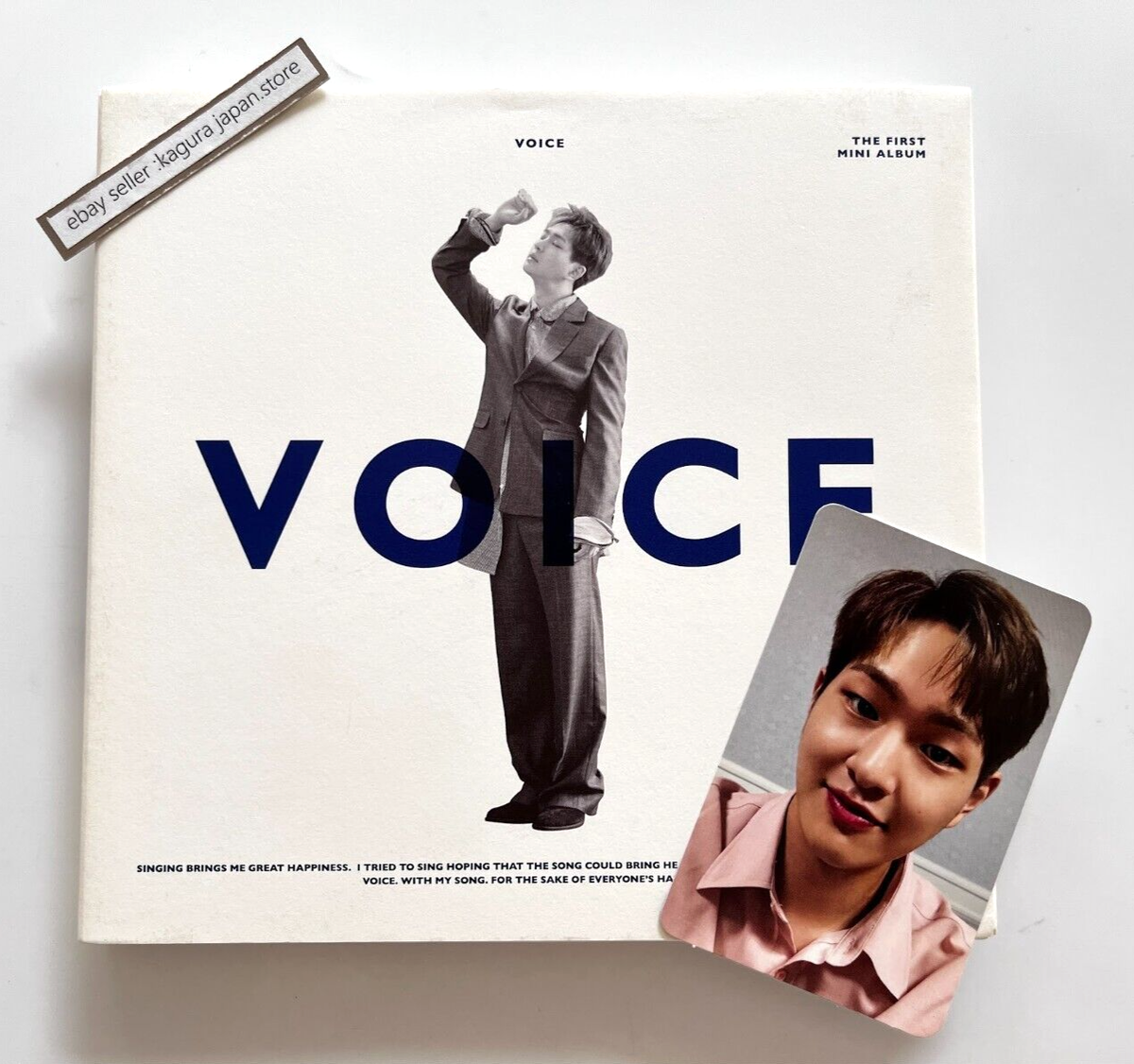 SHINee ONEW VOICE White ver. 1st Mini Solo Album 2018 CD + Right
