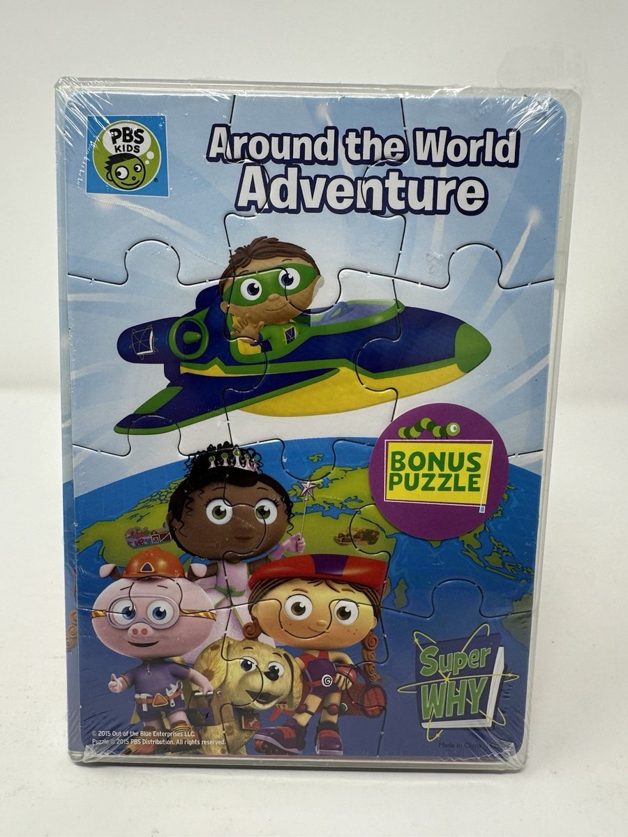 Super Why: Around the World Adventure (DVD, 2016, Includes Puzzle