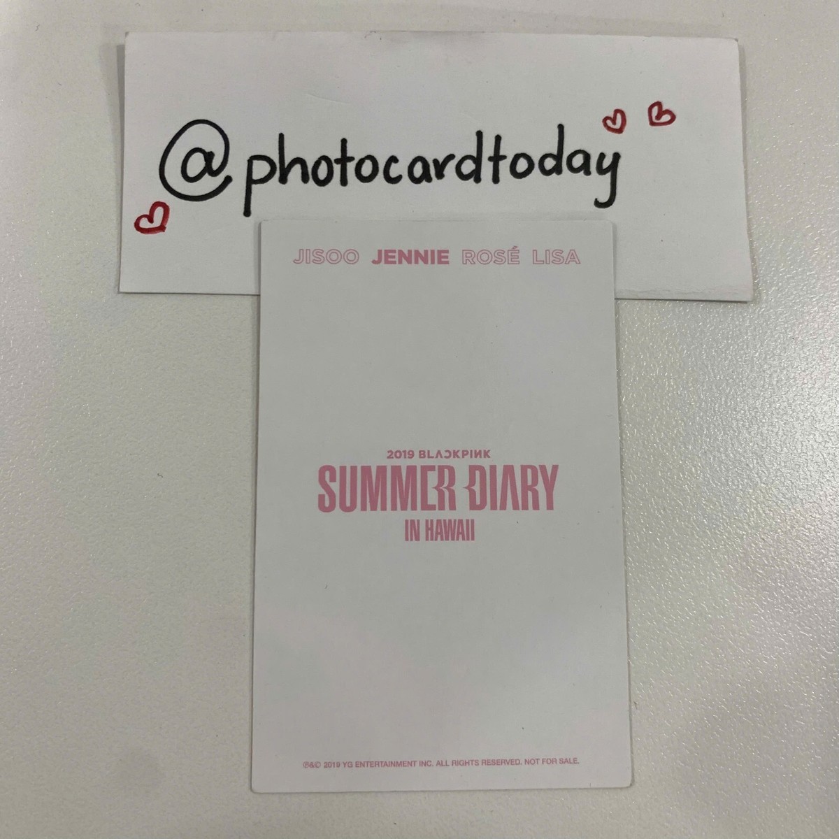 BLACKPINK SUMMER DIARY 2019 IN HAWAII OFFICIAL PHOTOCARD POLA KPOP