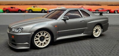 Kyosho Mini-Z Auto Scale Body NISSAN SKYLINE R34 GT-R Silver -RARE