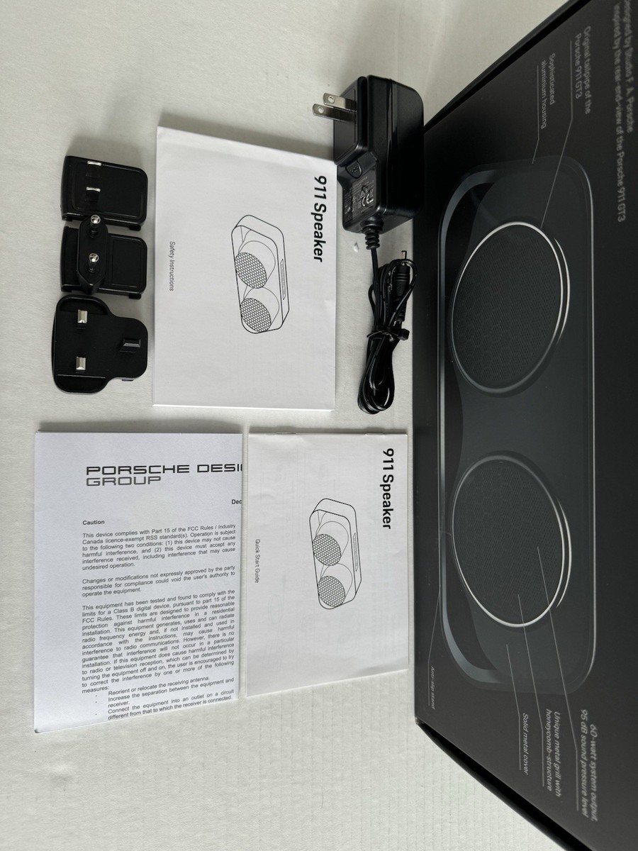 BNIB Porsche Design 911 GT3 Tailpipe Speaker Premium High-End
