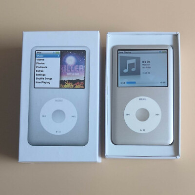New Silver Apple IPod Classic 6th Generation 80GB Thin Player