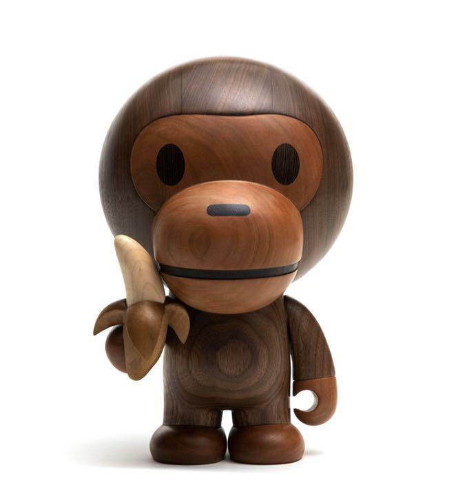 BAPEPLAY x TOYQUBE Wooden BABY MILO Limited Edition 300 A BATHING