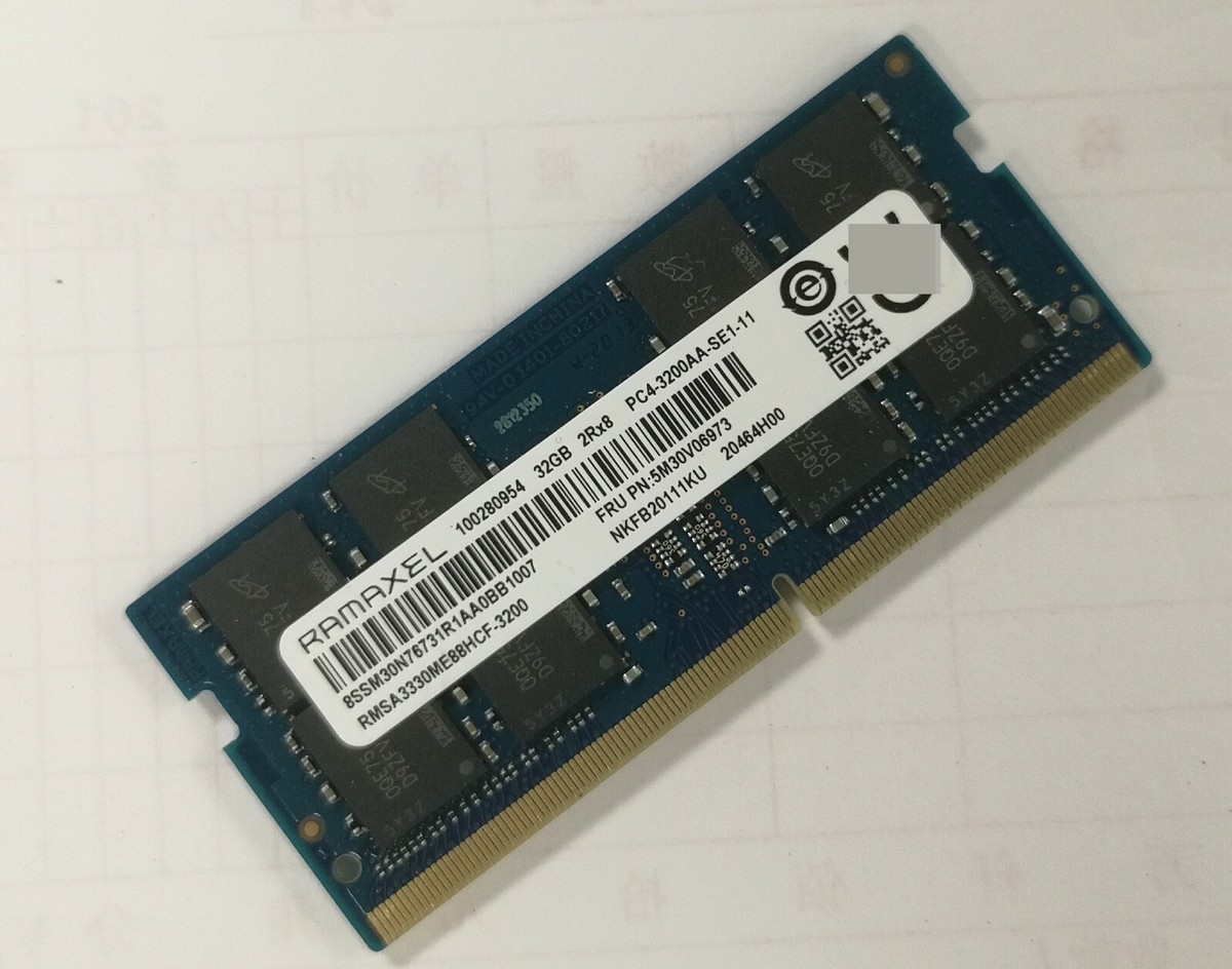 Lenovo RAMAXEL 32GB DDR4 3200MHz Laptop SODIMM RAM 2Rx8 | DDR4