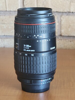 Sigma 70-300mm F4-5.6 DL Macro Super Lens for Nikon-AF Camera | eBay