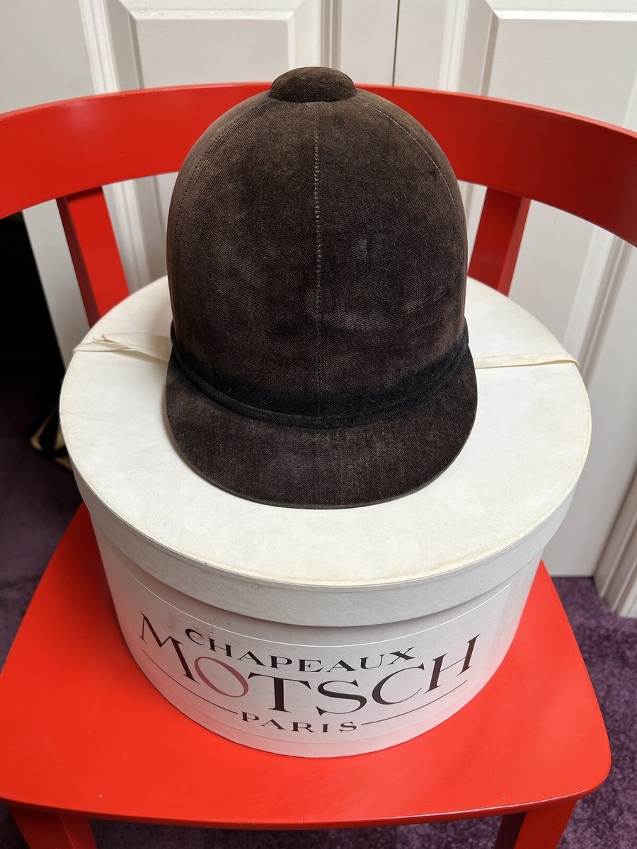 Chapeaux Motsch Paris Pour Hermes Riding Hat Sz.58/Hermés Paris