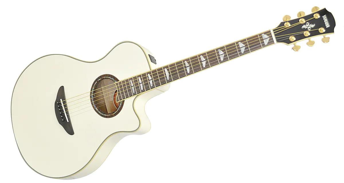 Yamaha APX1000 PW Electric Acoustic Guitar Crimson Pearl White SRT