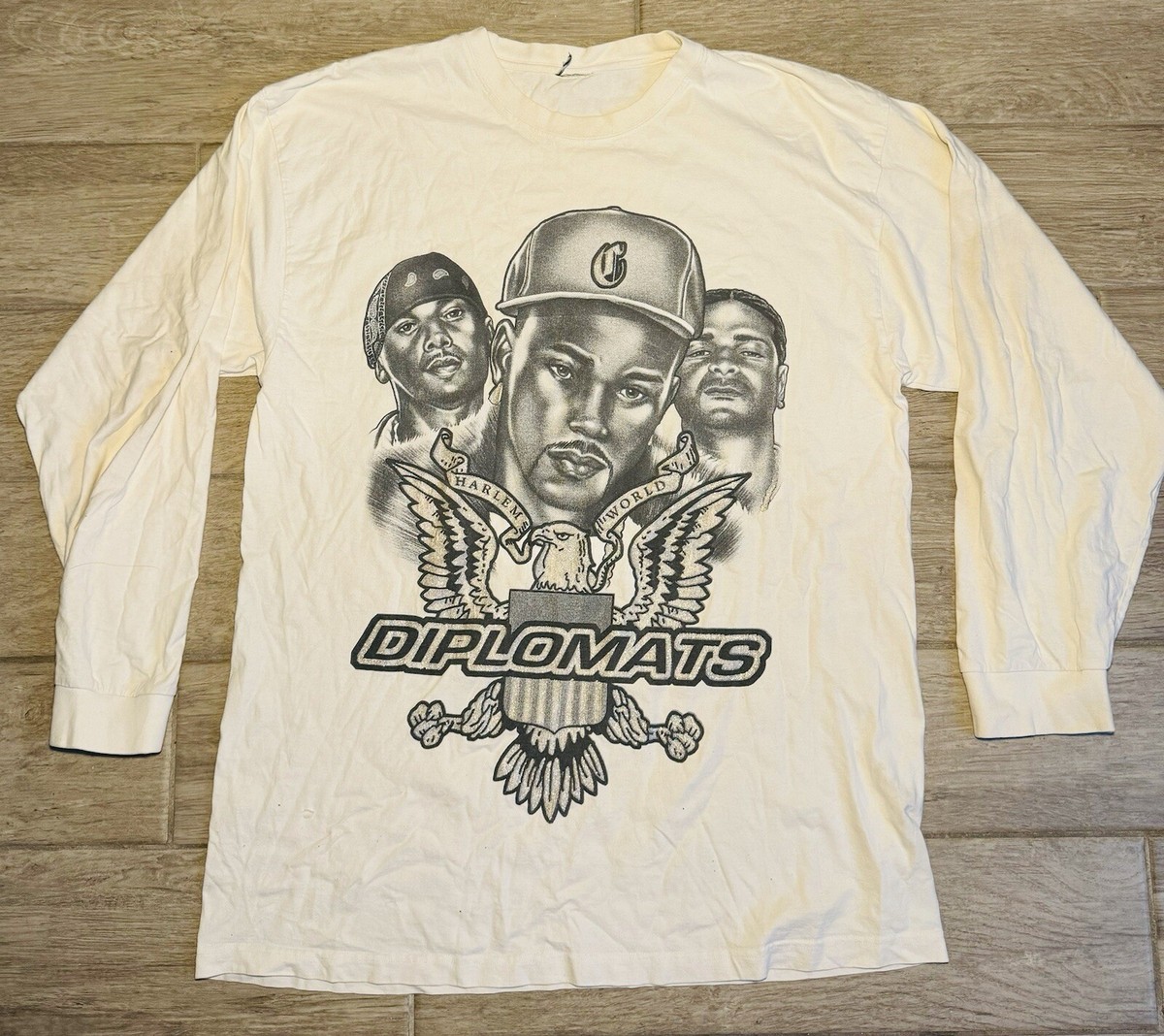 Vintage Dipset Diplomats Long Sleeve Rap T Shirt NYC Camron Juelz