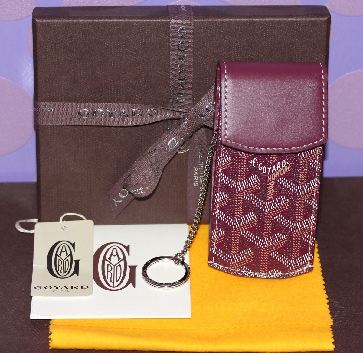 GOYARD PORTE CLES Key Chain Holder Belt Wallet Pouch Accessory