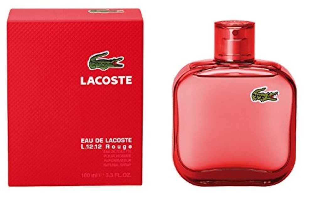 Lacoste Eau De L.12.12 Rouge 3.4oz Men's Eau de Toilette for sale