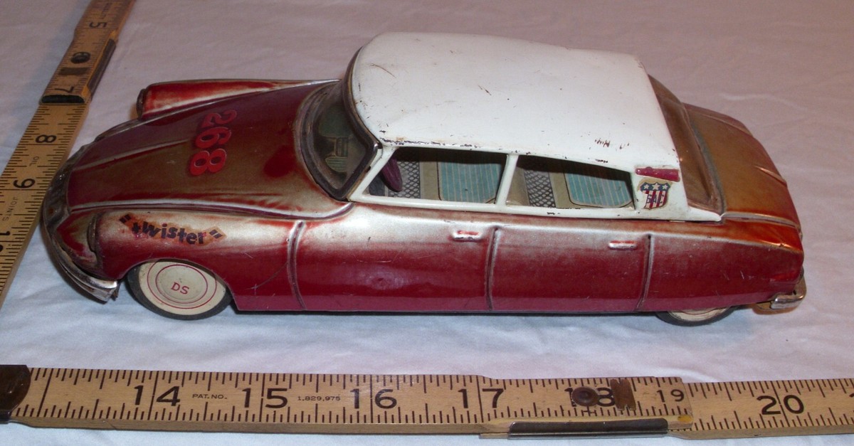 BANDAI CITROEN DS 19 CAR TIN FRICTION TOY JAPAN | eBay