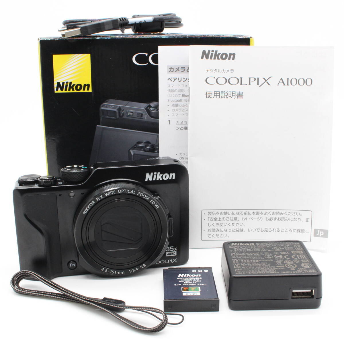 Mint] Nikon COOLPIX A1000 BK Black Digital Camera Wi-Fi 259