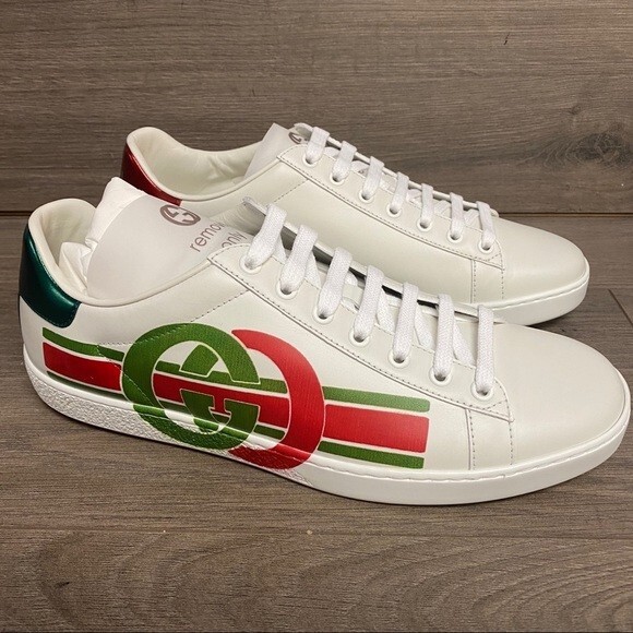 Gucci | Interlocking G's Ace Sneakers Green Red | eBay