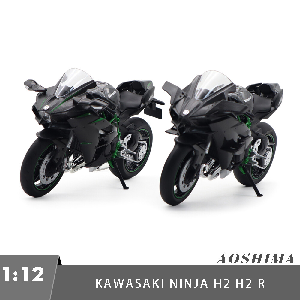 1/12 AOSHIMA kawasaki Ninja H2 R Diecast Model Motorcycle Car Toy