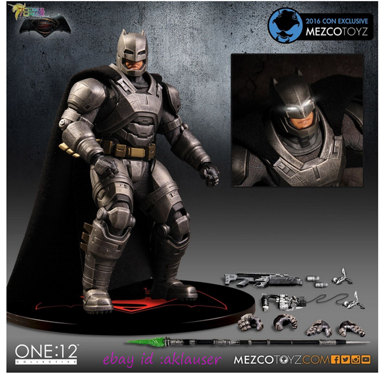 Mezco Toyz 1/12 DC Batman VS Superman Batman Armored Edition
