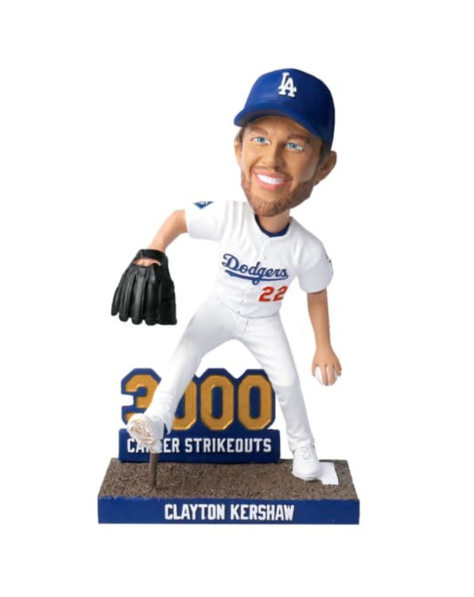 Clayton Kershaw 3000 Strikeout LA Dodgers Bobblehead 9/20/25