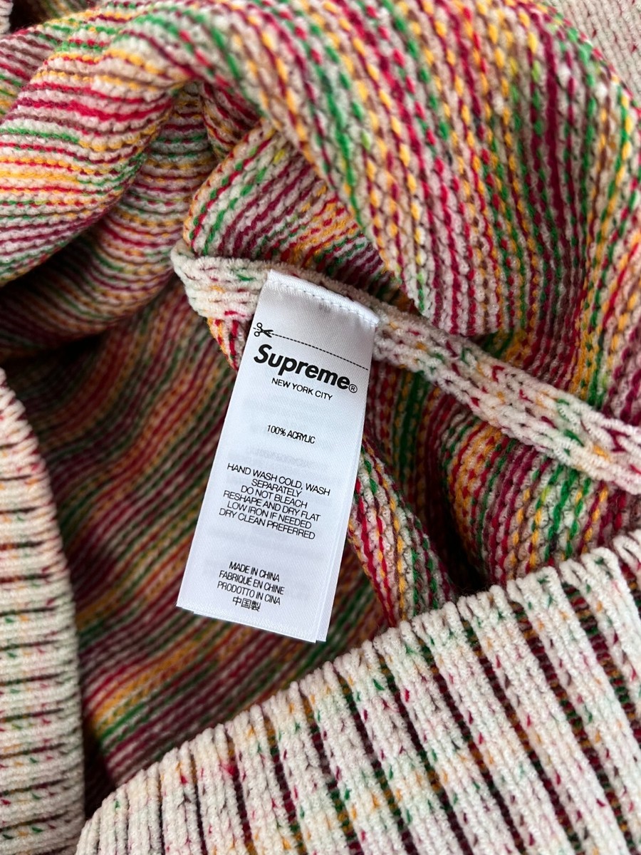 Supreme Contrast Arc Logo Sweater - Size Large - White - NEW | eBay