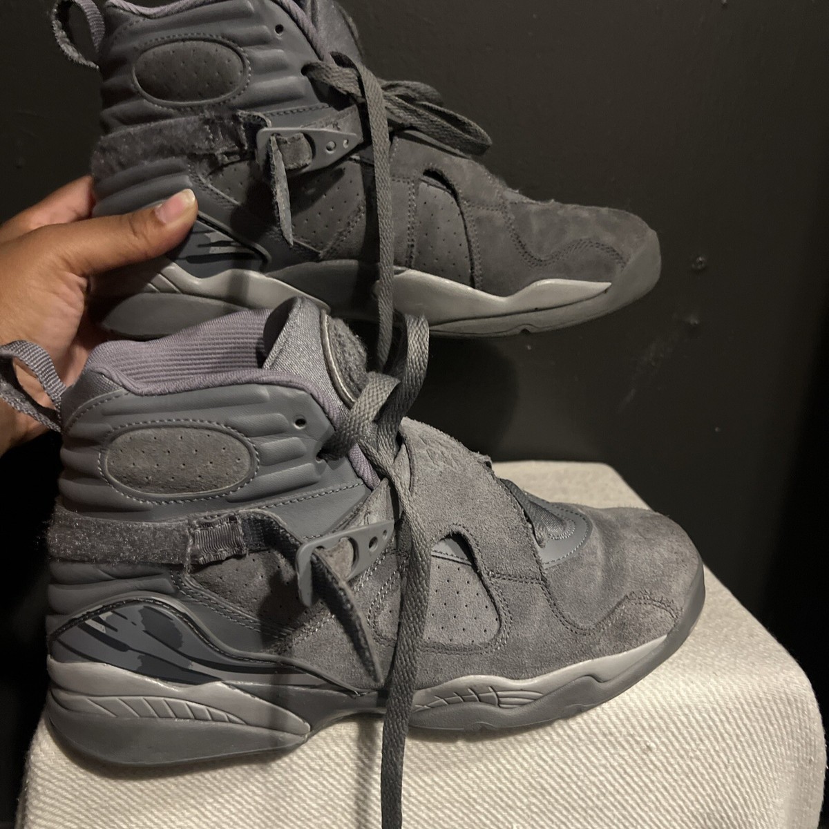 Size 7 - Air Jordan 8 Retro Cool Grey for sale online | eBay