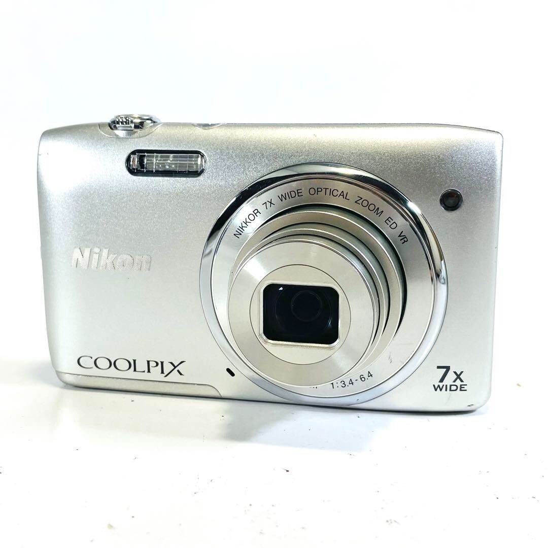 Nikon COOLPIX S3500 Silver Compact Digital Camera | eBay