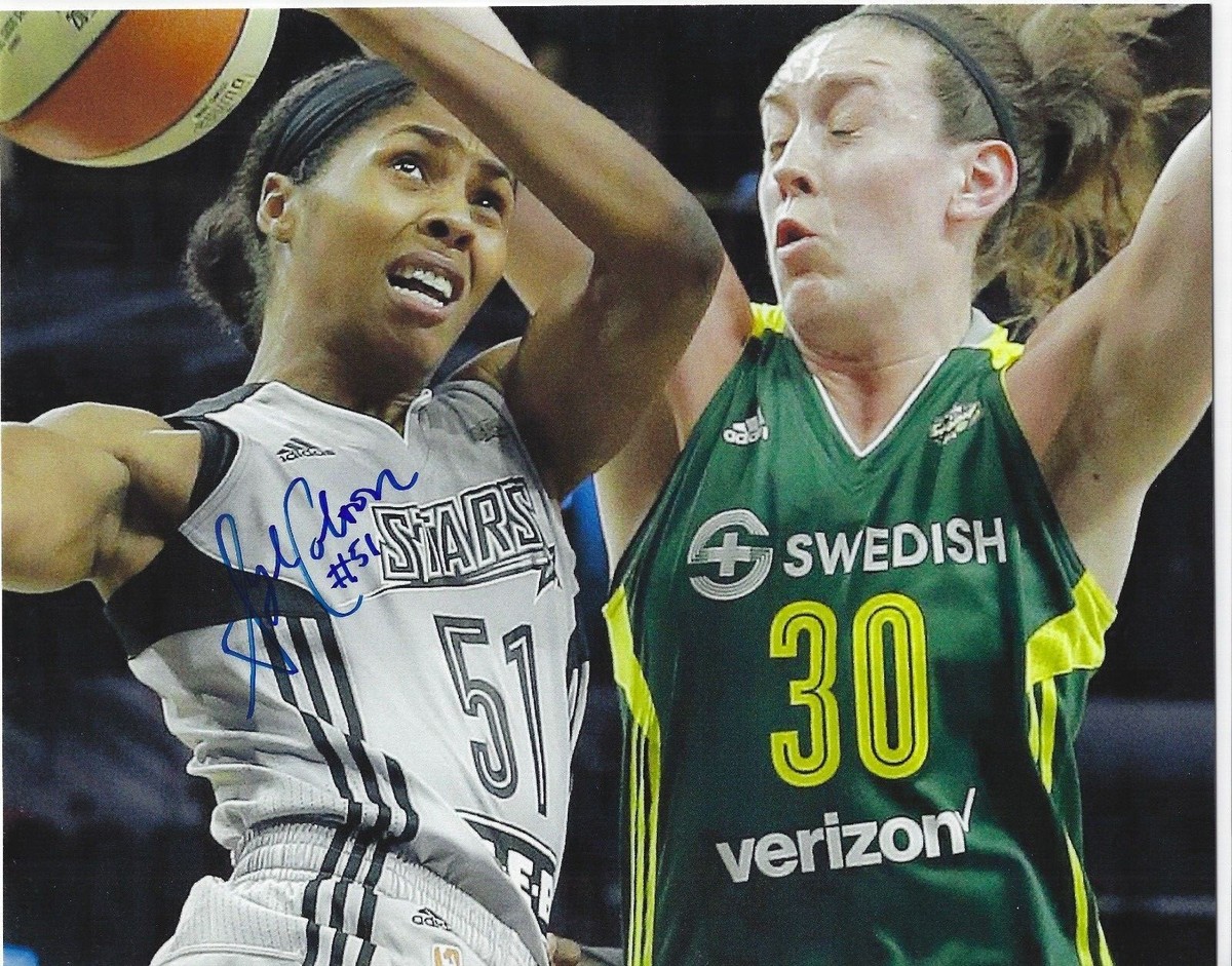 SYDNEY COLSON Signed 8 x 10 Photo WNBA Basketball SAN ANTONIO