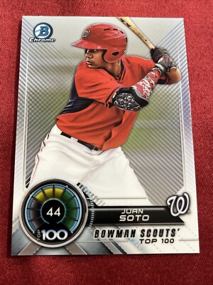 2018 Bowman Bowman Chrome Scouts' Top 100 Juan Soto #BTP-44