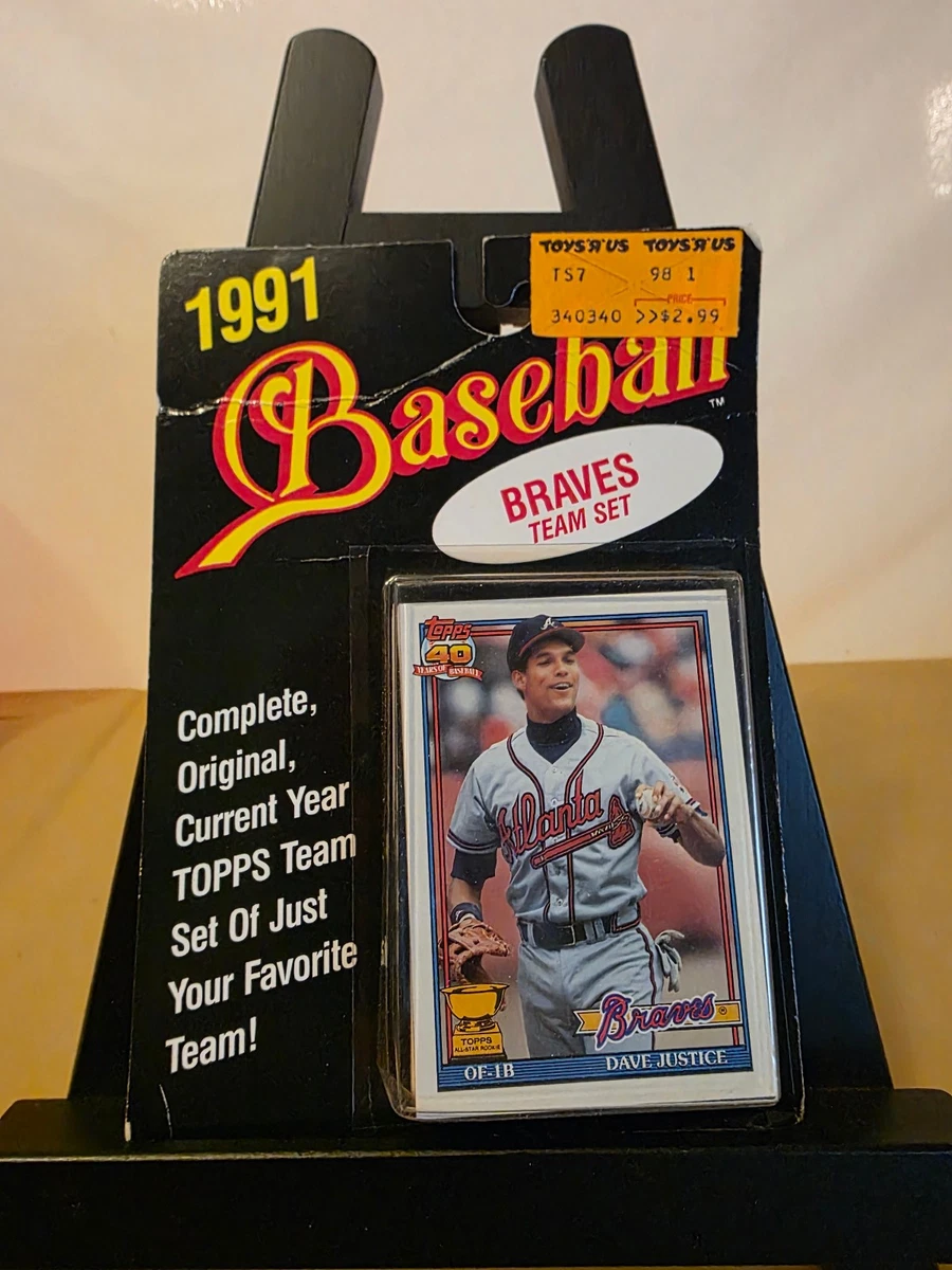 David Justice 1991 Season Baseball Sports Trading Cards