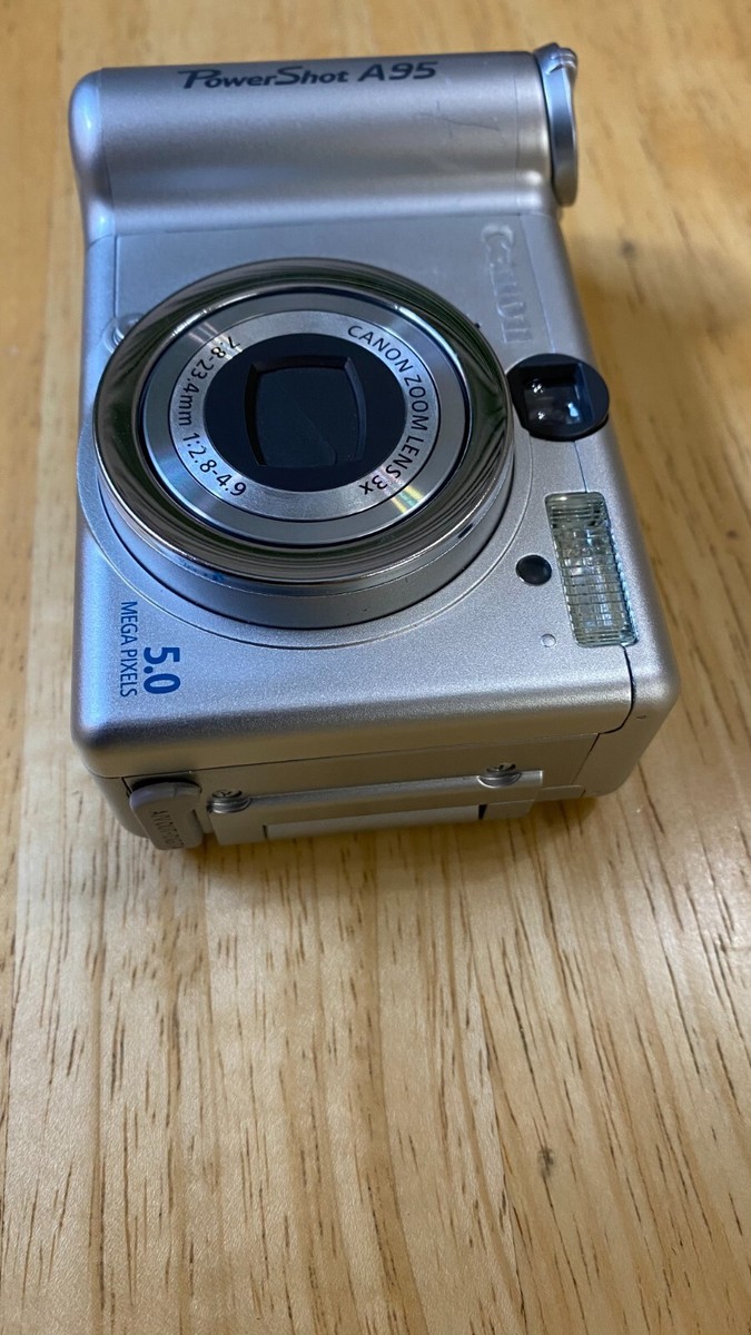 Canon PowerShot A95 5.0MP 3X zoom w/memory card and cord - for