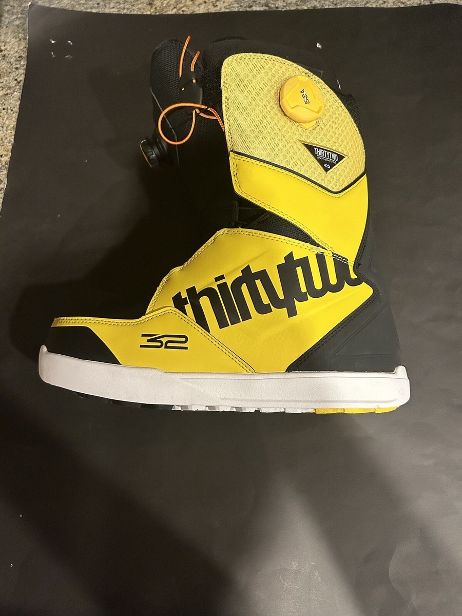 ThirtyTwo Lashed Double BOA Black and Yellow Color way Size 11.0
