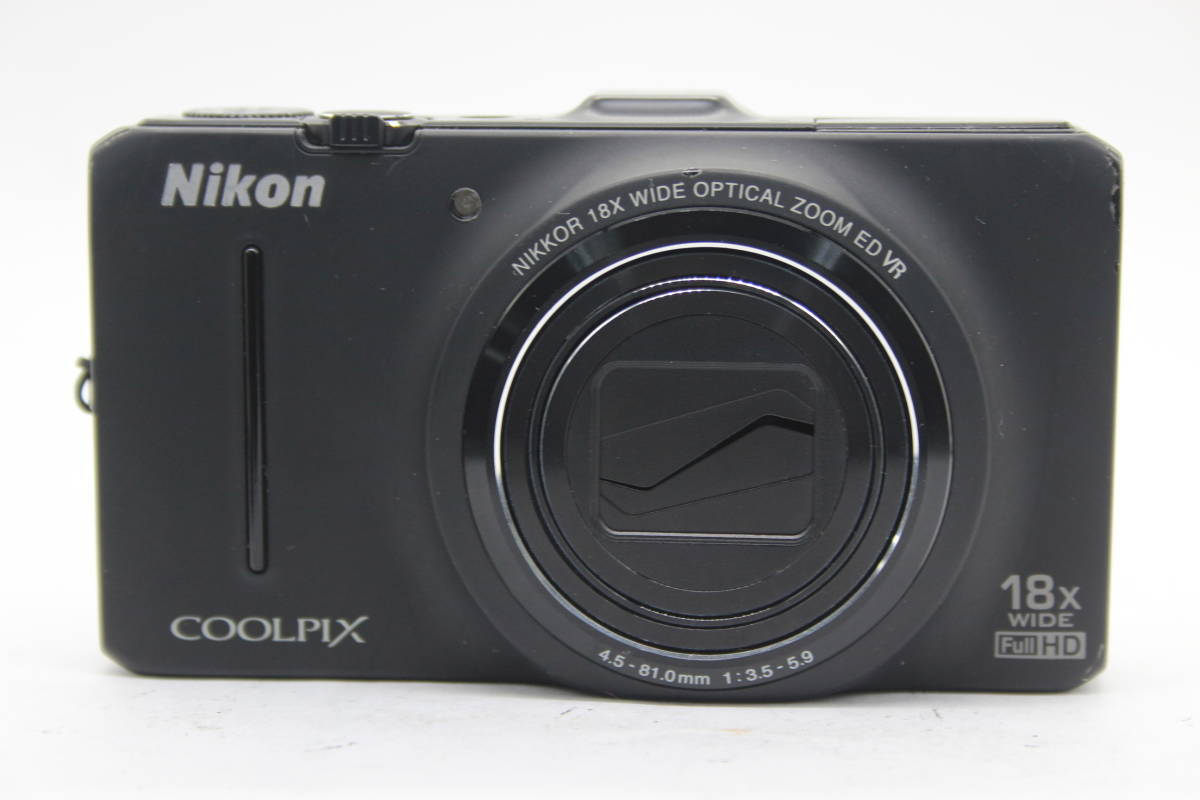 Nikon Coolpix S9300 Black Nikkor 18X Wide Lens Compact Digital