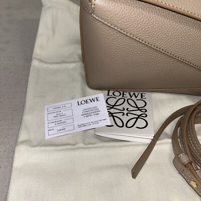 LOEWE SOFT GRAINED CALFSKIN PUZZLE EDGE MINI BAG | eBay