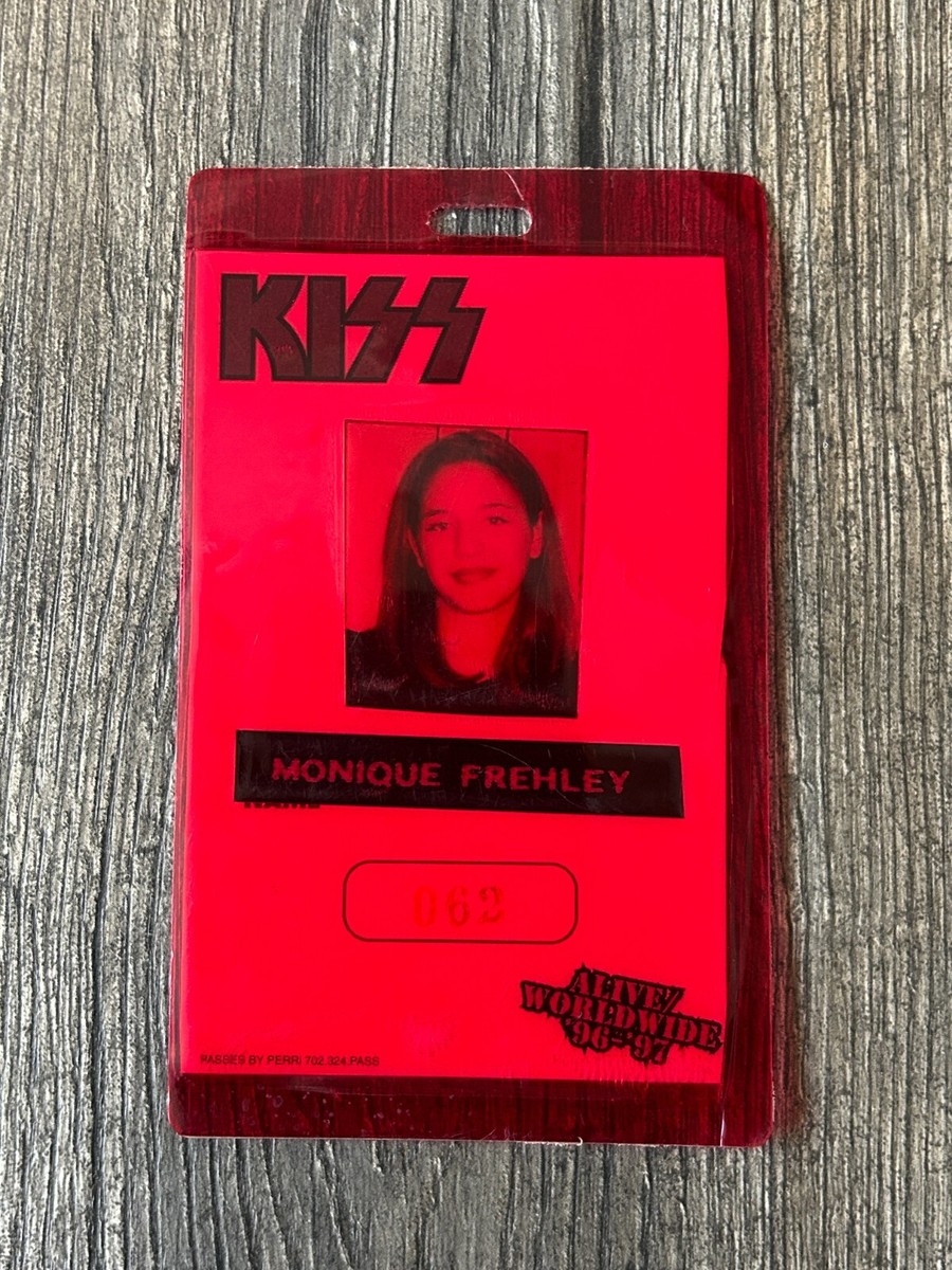 KISS LAMINATE PASS Alive Worldwide Reunion Tour MONIQUE FREHLEY