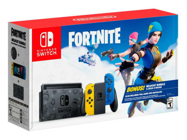 NO CODE* Nintendo Switch Fortnite Edition Console - Yellow/Blue