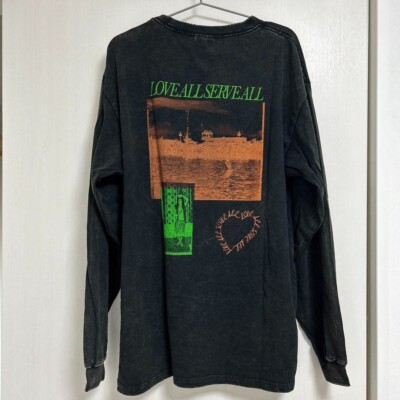 Fujii Kaze Love All Serve Damage Long Sleeve T-Shirt Black L Size