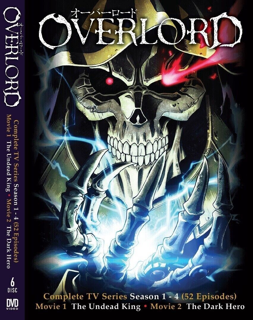 Overlord Season 1-4 Vol.1-52 End & 2 Movies Anime DVD [English Dub