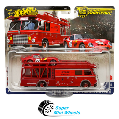 Hot Wheels Team Transport Ferrari 250 GTO Red & Fiat 642 RN2